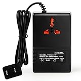 Voltage Transformer Power Converter (110V to 220V) Circuit Breaker Protection Voltage Conversion Protection, Suitable for Household, Travel, RV, Camping (Black -200w)