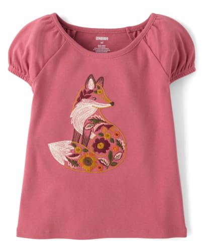 Image of Gymboree Girls' and Toddler Puff Sleeve Embroidered T-Shirt