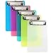 Mity rain A6 Mini Clipboard,Pretty Cute Clipboard Memo Size Pocket Clip Boards 5x7 Inch,Set of 5