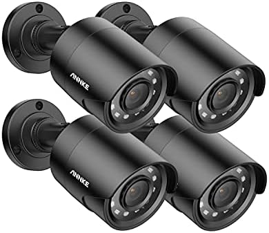 ANNKE Outdoor Security Camera, 4-pack 1080p HD CCTV Bullet Camera for Surveillance System, 100 ft Night Vision, 3.6mm Lens, Outdoor Indoor Use