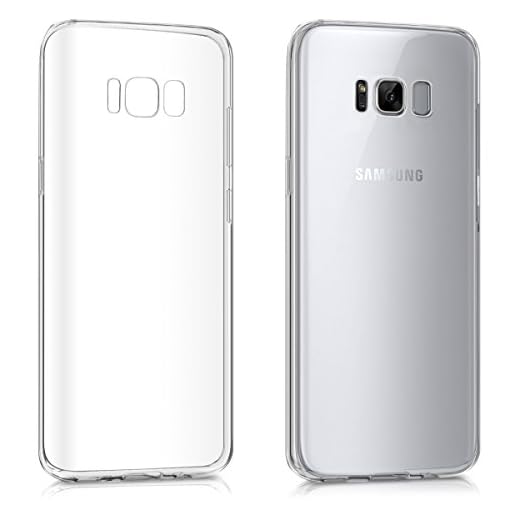 kwmobile skal kompatibel med Samsung Galaxy S8 Plus – mobiltelefonskal – mobilfodral i transparent, transparent