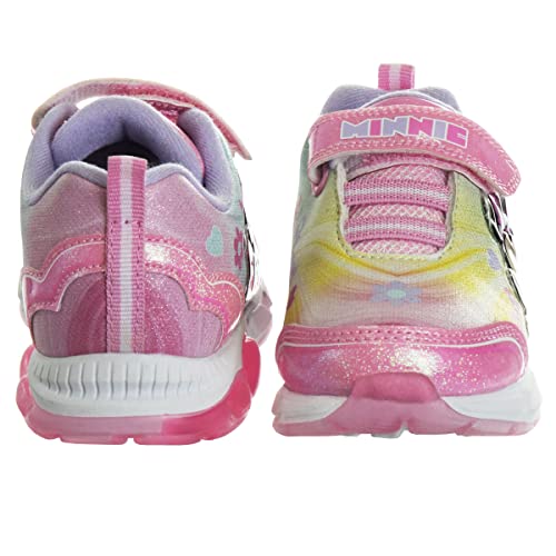 Disney Girls' Minnie Mouse Shoes - Minnie Mouse Slip-On Laceless Light-Up Sneakers - Pink/Multi (Size 9 Toddler) #TOP2