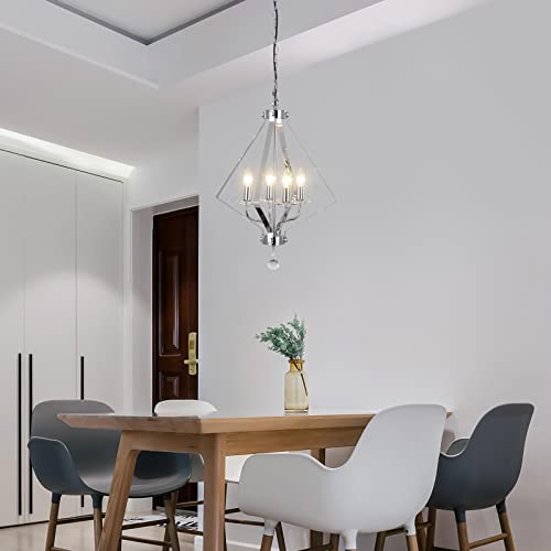 Lustre en cristal rétro de cuisine pour un éclairage clair