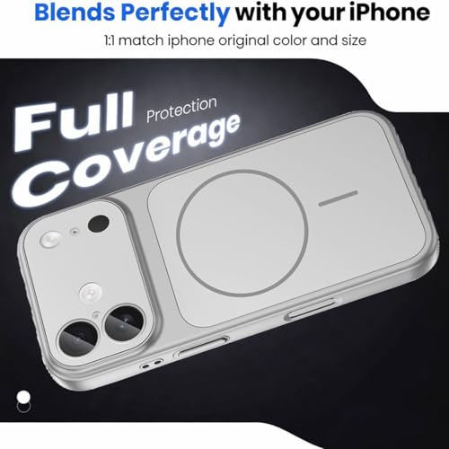 Image of SHINESTAR Converter Case for iPhone 16 | Premium Protective Mag-Safe Cover | iPhone 17 Pro / 17 Pro Max Series Style Design | in-Built Camera Guard | Wireless Charging Compatible - Silver