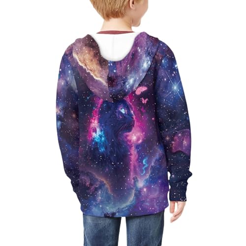 HUIACONG Kids Hoodie Boys Girls Long Sleeve Sweatshirts with Zipper for Children4