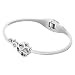 AnazoZ Puslera Mujer Acero Inoxidable Pulsera de Mujer Forma Cuatro Corazones Hojas...