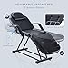 Bellavie Adjustable Tattoo Table Chair Salon Bed Eyelash Microblading Esthetician Equipment for Professional Massage Facial Lash Beauty Treatment Spa - Black