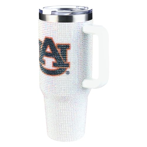 Image of The Memory Company Officially Licensed 40oz White Bling Game Day Tumbler, Auburn University