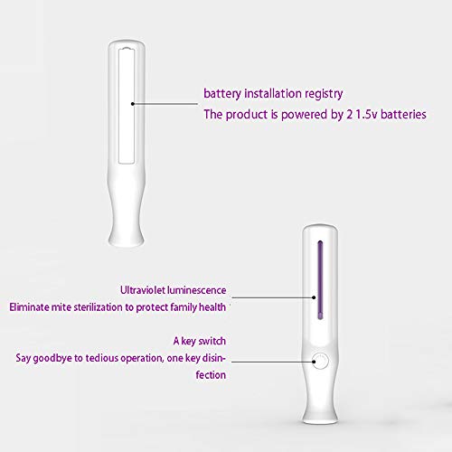 Btuty Lâmpada Desinfetadora de Luz UVC Portátil para Casa Hotel Doméstico Roupeiro Banheiro Cozinha