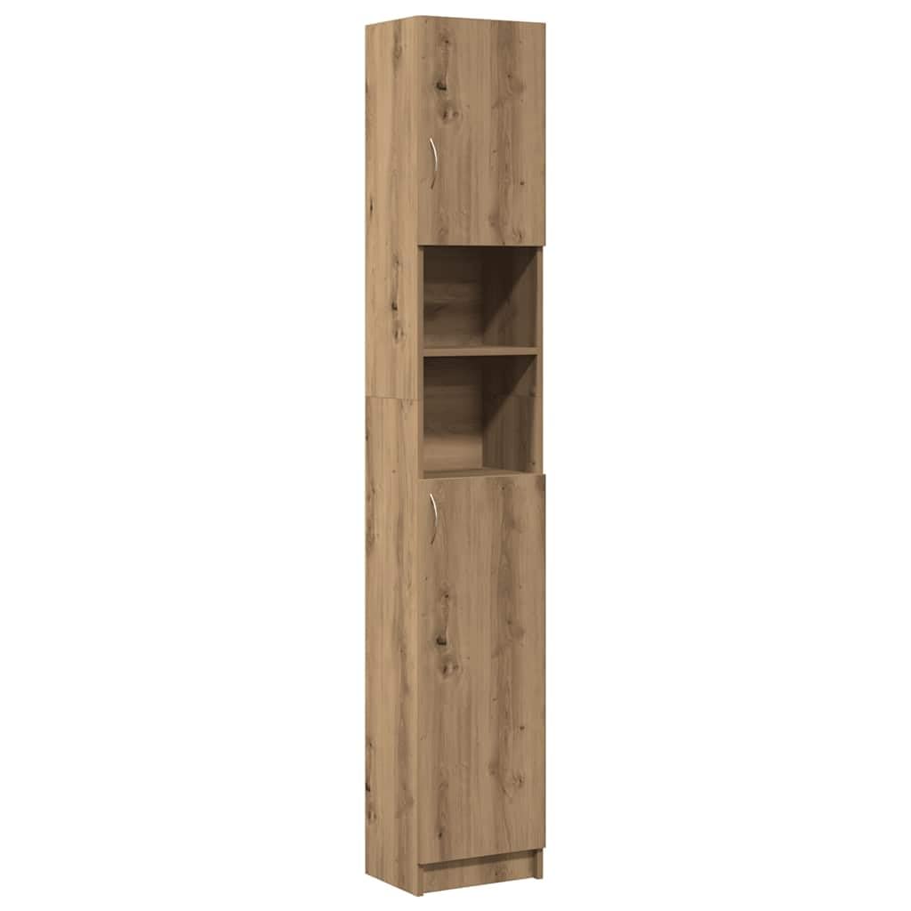 vidaXL Mueble de baño Artisan Oak 32x25,5x190 cm Madera de ingeniería
