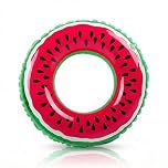 Hopzab Inflatable Swimming Ring Durable Watermelon Pool Float Rubber Summer Water Toy Decoration for Pool Beach Party Water Activity, Aged 3-4