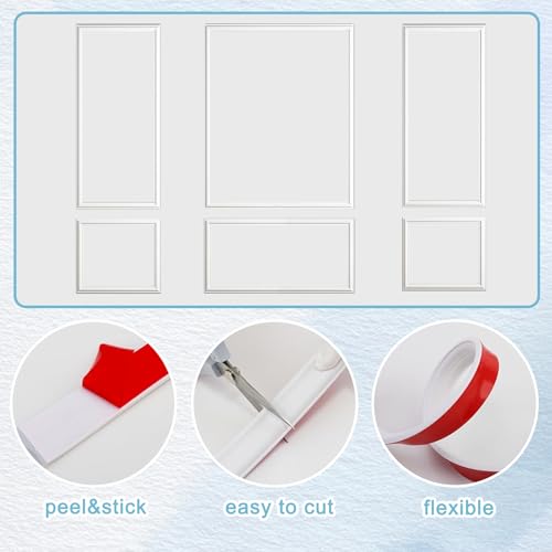 Solution wainscoting sans perçage pour habiller une porte et un mur