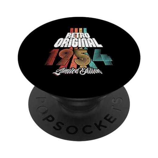 1954 Vintage Cumpleaños Retro Edición Limitada Hombres Mujer PopSockets PopGrip Intercambiable