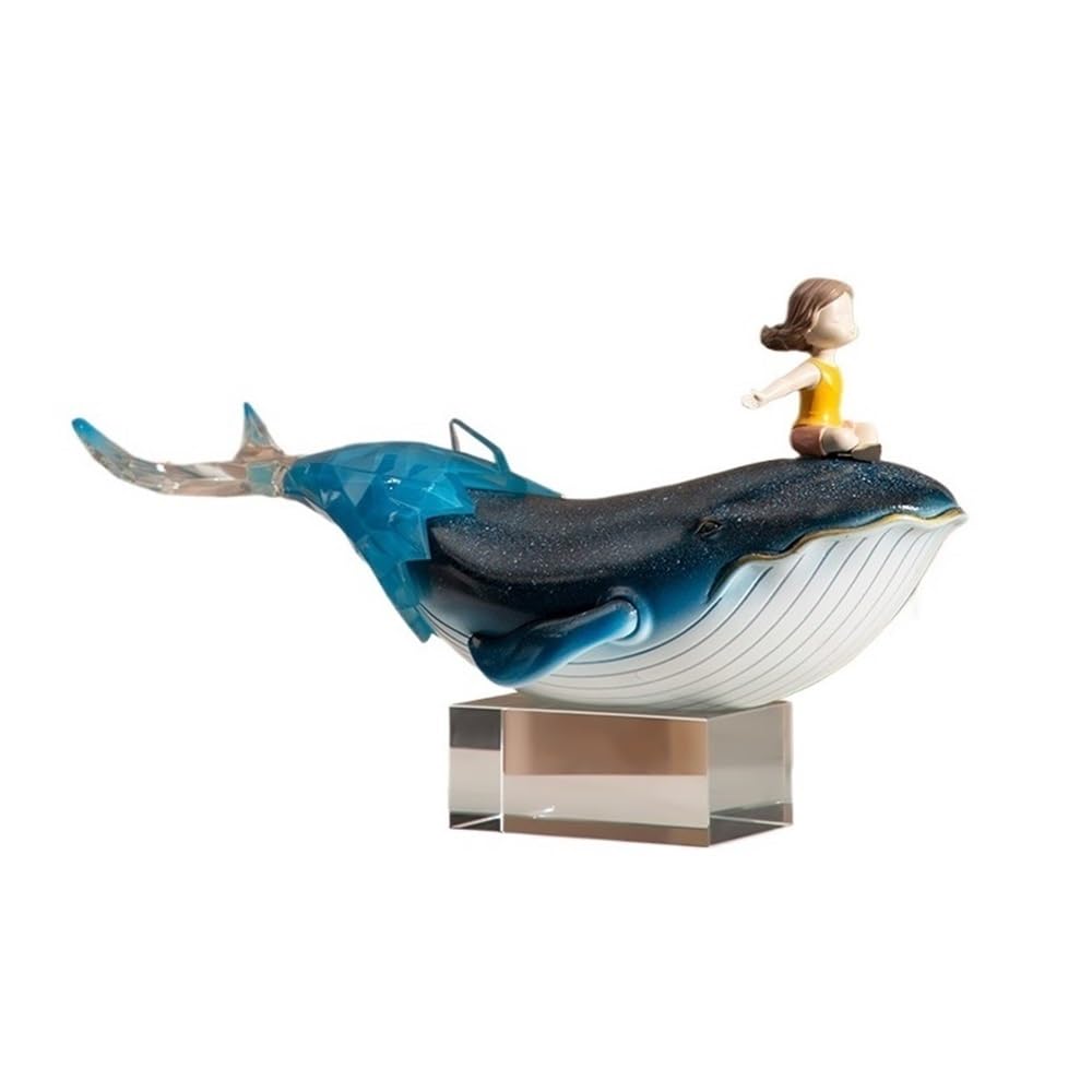 FbqLhe1ahh Modern Light Luxury Fish Shape Ornaments Resin Small Objects Creative Crafts Decoration Beautiful
