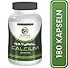 Surpresa Natural® - Natural Calcium - 180 hochdosierte Kapseln | 100% natürliches Kalzium aus der Rotalge, Calcium del Mar | Meeres-Kalzium | für starke Zähne, Knochen und Nerven