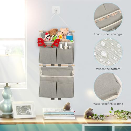 Hängeorganizer Filz Hängeaufbewahrung Wandorganizer Camping Aufbewahrungstasche mit Mehreren Taschen Wand Organizer Hängend für Wand, Tür, Bad Organizer, Zuhause, Büro
