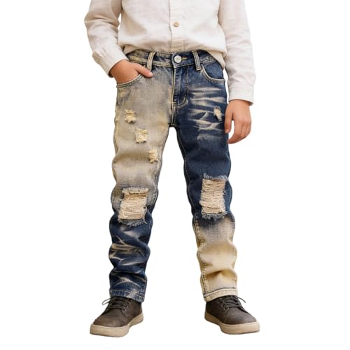 Jean cargo garçon stretch et confortable pour l'école et le skate