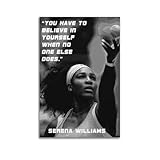 WQMP Serena Williams Leinwand-Poster, Schlafzimmer, 