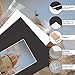Golden State Art, Pack of 10 Black Pre-Cut 8x10 Picture Mat for 5x7 Photo with White Core Bevel Cut Mattes Sets. Includes 10 High Premier Acid Free Mats & 10 Backing Board & 10 Clear Bags