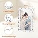 10 Pack 2.36 x 3.54 Inch Acrylic Fridge Magnetic Frame Scalloped, Double Sided Polaroid Frame, Magnet Picture Frames for Fridge suit Fujifilm Instax Mini, Frames for Fridge/Locker, Colorful Set