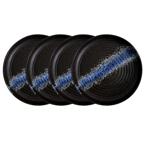 Imagen de DealbyBox Juego de 4 platos planos de cerámica redondos de 10 pulgadas