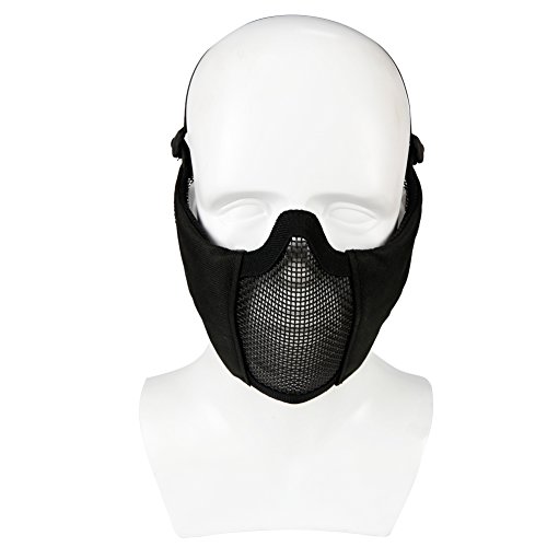 Masque de protection airsoft pliable mesh avec protège-oreilles - 2