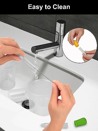 Furuising 25Pcs Plastic Measuring Cups with Spoons and Droppers, 7Pcs Heat Resistant Measuring Jugs, Labs Graduated Beakers Mixing Cups for Kitchen Science(1000ml 500ml 250ml 200ml 150ml 100ml 50ml) - Image 5