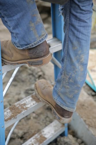 Irish Setter, Marshall, Men’s, 11', Waterproof, Steel Safety Toe, Pull-On Work Boot, Brown, 10 D (Medium)