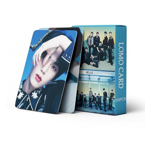 KWIBYBGS 55Pcs Zb1 Lomo Cards Kpop Zerobaseone Fan Concert Cards New Album Postcards Cards for Fans