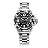 Automatic mechanical watches: These men's all-steel automatic mechanical watches use a mechanical movement design and do not require batteries, so you can switch from manual winding to automatic winding movement to keep the watch running while wearing it. Our classic men's official automatic mechanical watch is water resistant to 30m (100ft), suitable for hand washing and splashing. Not suitable for long swimming or diving.