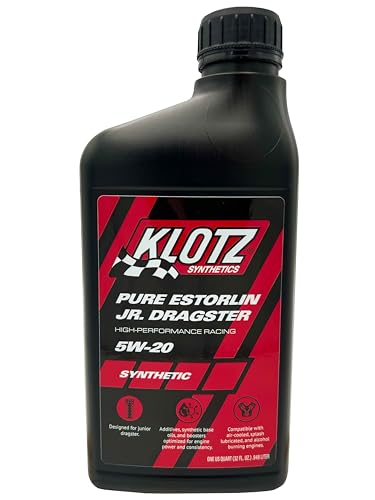 Klotz Pure Estorlin Junior Dragster 4-Stroke High-Performance 5W/20 Synthetic Racing Oil Lubricant | Anti-Oxidation, Wear Protection, Jr. Dragster Engine and Motor Oil – KE-250, 1 Quart…