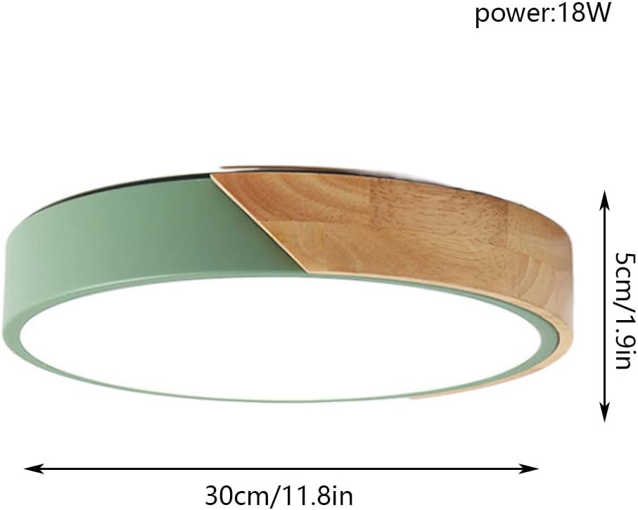 Macaron LED Ceiling Lamp Nordic Ultra Thin Simple Ceiling Light Modern Flush Mount Lighting Fixture Close to Ceiling Light Fixture(3000K Warm Light) for Study,Corridor,Bedroom, Stairwell