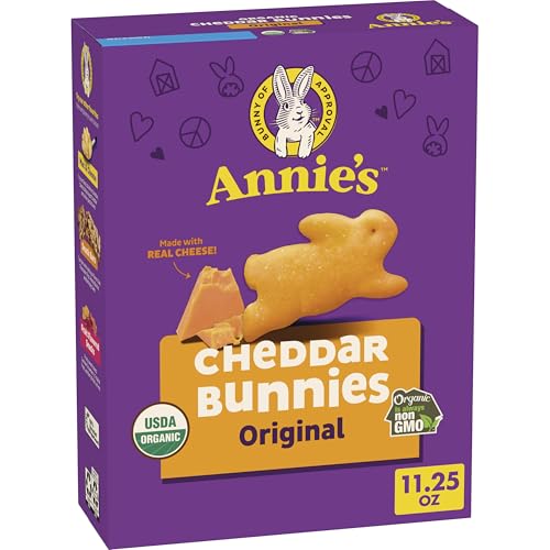 Annie's Organic Cheddar Bunnies Original Baked Snack Crackers, 11.25 oz