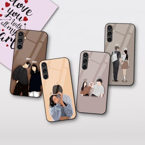 Image of COLORflow Back Cover Compatible with Samsung Galaxy S23 FE 5G | Love Connection Couple Customized | Shockproof TPU Bumper with Camera Protection Back Cover Compatible with Samsung Galaxy S23 FE 5G