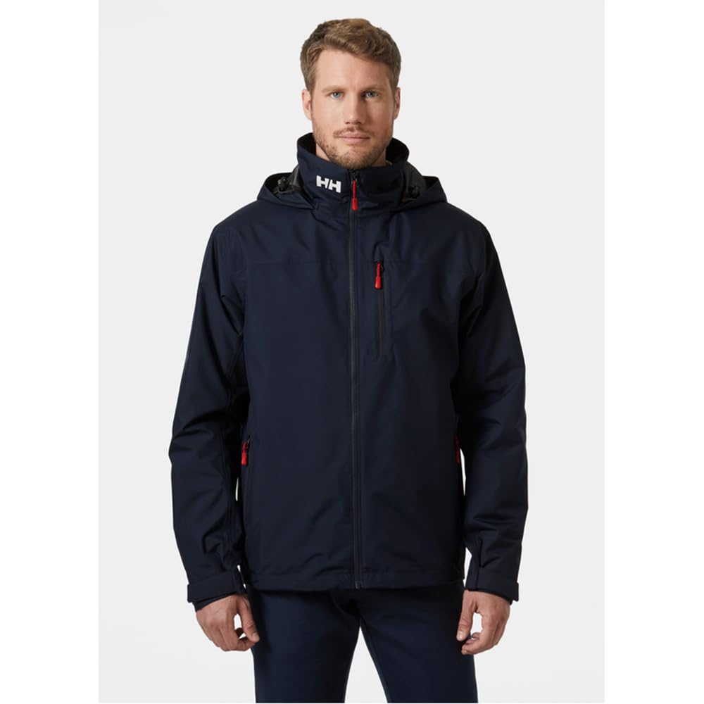 Helly Hansen Crew Hooded Jacketフード付きネイビー Helly Hansen - Men's Crew Hooded Jacket 2.0 – Threadfellows