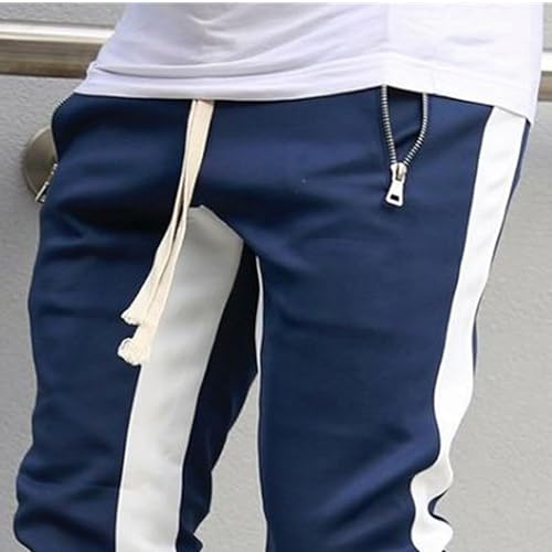 Mens Athletic Track Pants Ankle Zipper Slim Fit Jogger Sweatpants Casual Workout Running Bottom with Pockets4
