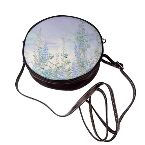 Sac à main circulaire en cuir végétalien de haute qualité - 4