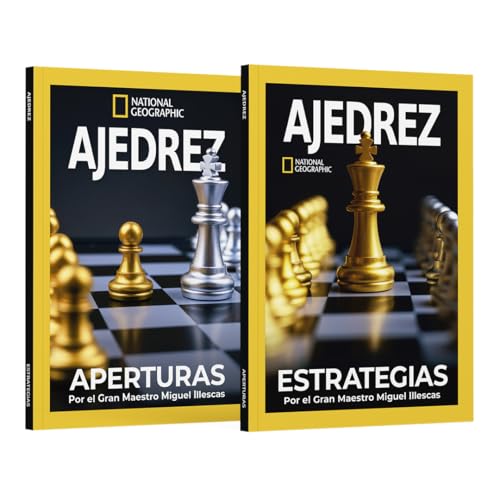 Revista Pack Especial Ajedrez I de National Geographic. Contiene 2 revistas: Aperturas y Estrategias por el gran maestro Miguel Illescas