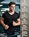 MIER Mens Dry Fit V Neck T-Shirts Workout Soft Short Sleeve Moisture Wicking Running Athletic Gym Casual Tee Tops, Heather Black, L