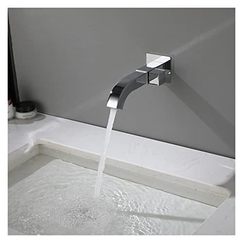 Robinet de lavabo carré avec commande fluide en laiton pour évier de salle de bain - 6