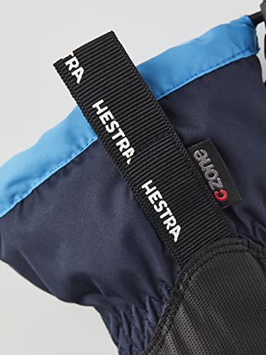 Hestra Gauntlet Czone Junior Glove - Waterproof, Insulated Kids Glove For Skiing, Snowboarding And Playing In The Snow - Dark Navy/Turquise - 3 #TOP1