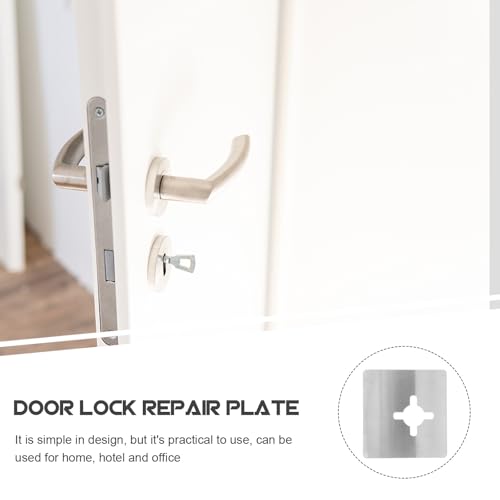 ¿Puerta dañada? Kit de refuerzo para puerta de entrada con placas de seguridad en acero inoxidable 5
