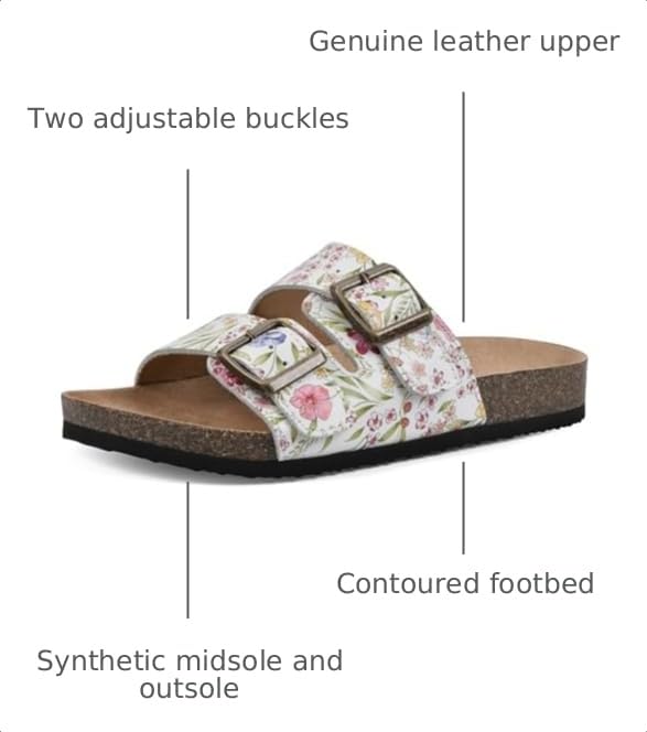 Image of WHITE MOUNTAIN Kids Girls' Helga Slide Footbed Sandal