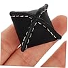 Anneome 4Pcs Square DIY Clothing Buttons for Coat Sweater Replacement Elegant Decorative Buttons for Business Suits Hats Belts Versatile Sewing Craft Supplies in Black #5