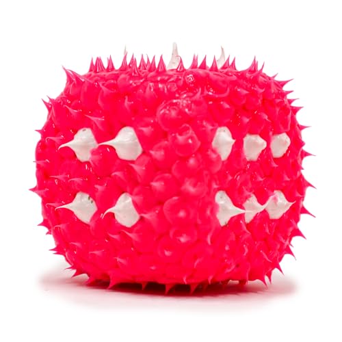 KESS Drop Dots D6 - Pink, Bold Twist on The Classic six-Sided die, Vibrant Color, Rubbery Texture
