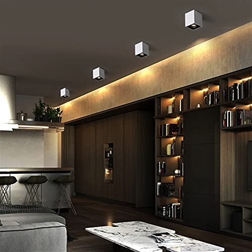 Foco de techo LED blanco con luz cálida 3000K para pared 6