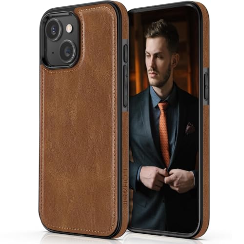 LOHASIC Compatible with iPhone 15 Case, Luxury Elegant Leather Business Classic Soft Grip Back Cover...
