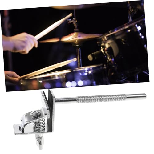 Soporte Abrazadera para Cowbell de Kit de Batería Toddmomy para Bombo con Clip Acolchado para Hardware de Percusión miniatura 4