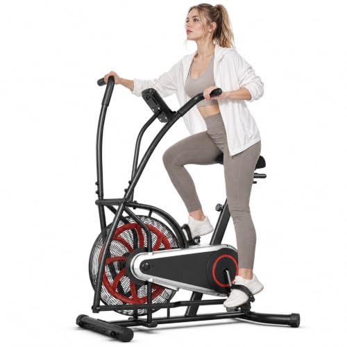 HOMGX Air-Resistance Exercise Bike with Dual Action Handlebars
