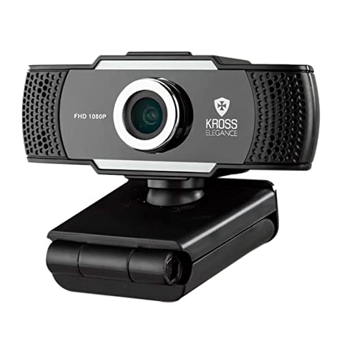 Webcam 1080P Foco Manual KE-WBM1080P, Kross Elegance, Preto